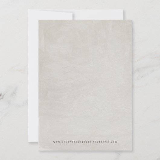 グレーと色彩の鮮やか金ゴールドの輝き日付カードの保存 セーブザデート (裏面)