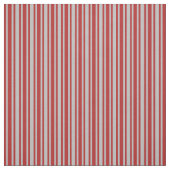 グレーと赤の色の線 ファブリック (見本)