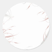 グレーと赤面がミニマリストを飾結婚る ラウンドシール (正面)