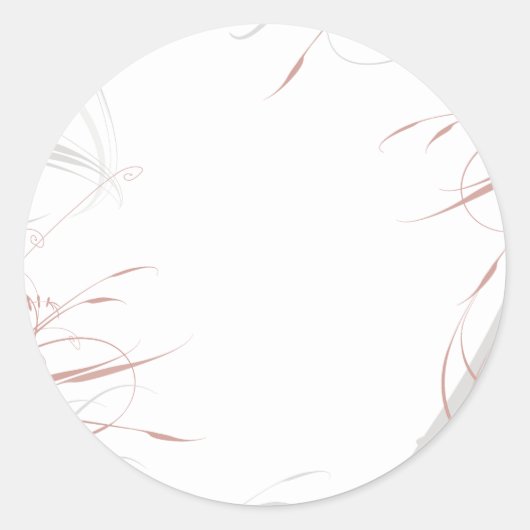 グレーと赤面がミニマリストを飾結婚る ラウンドシール (正面)