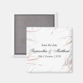 グレーと赤面ピンクが日曜日以外に輝く マグネット (正面/裏面)