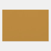 グレーと金ゴールドウィンター花模様ホリデイ ラッピングペーパーシート (正面3)