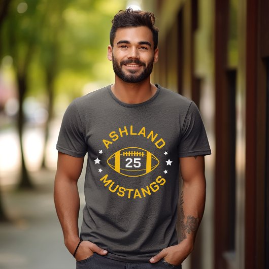 グレーと金ゴールドサッカー選手ジャージー番号 Tシャツ