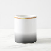 グレーと金ゴールドリメイドコーヒーマグ コーヒーマグカップ (中央)