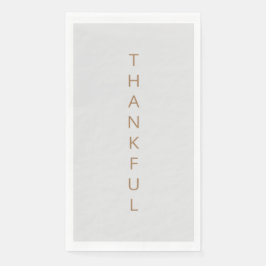 グレーと金ゴールド感謝ナプキン