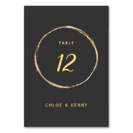 グレーと金ゴールド素朴の金ゴールド円のフレ結婚ーム テーブルナンバー