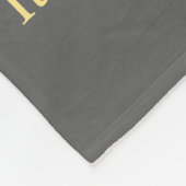 グレーと金ゴールド認識度リボンエンジェルブランケット フリースブランケット (角)