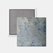 グレーと青モザイク大理石タイル マグネット (正面/裏面)