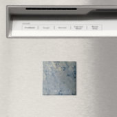 グレーと青モザイク大理石タイル マグネット (インサイチュ (食洗機))