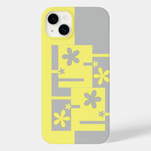 グレーと黄色のプリント、ケース – メイトiPhoneケース Case-Mate iPhone 14 Plusケース