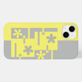 グレーと黄色のプリント、ケース – メイトiPhoneケース Case-Mate iPhoneケース (裏面 (横))