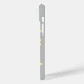 グレーと黄色のプリント、ケース – メイトiPhoneケース Case-Mate iPhoneケース (裏面 / 左)