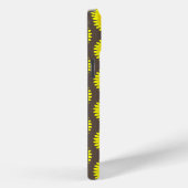 グレーと黄色のプリント、ケース – メイトiPhoneケース Case-Mate iPhoneケース (裏面 / 右)