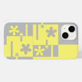 グレーと黄色のプリント、ケース – メイトiPhoneケース Case-Mate iPhoneケース (裏面 (横))