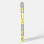 グレーと黄色のプリント、ケース – メイトiPhoneケース Case-Mate iPhoneケース (裏面 / 左)