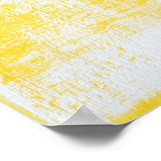 グレーと黄色の抽象芸術アートのポスター ポスター (角)