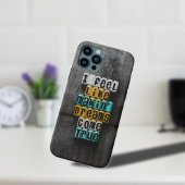 グレーと黄色の文字のiphoneケース Case-Mate iPhoneケース