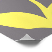 グレーと黄色 ポスター (角)