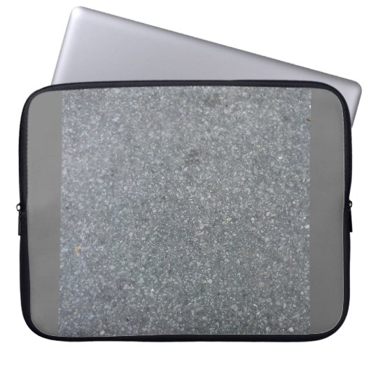 グレーと黒のコンピュータスリーブ ラップトップスリーブ (正面)