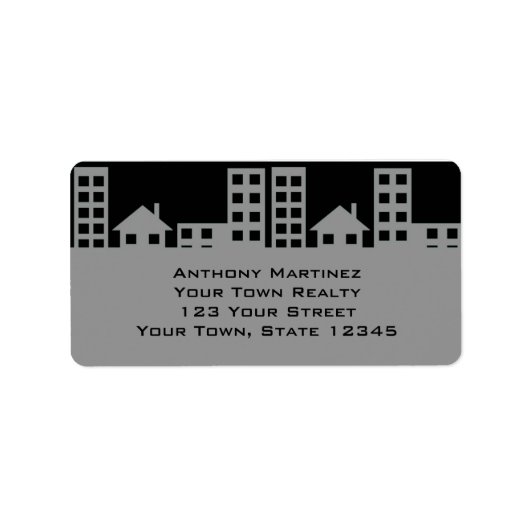 グレーと黒のスキーライン ラベル (正面)