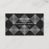 グレーと黒のタイルの名刺 名刺 (裏面)