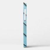 グレーと黒のメタルフレーム Case-Mate iPhoneケース (裏面 / 左)