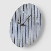 グレーと黒の丸（大）壁時計 ラージ壁時計 (傾斜)