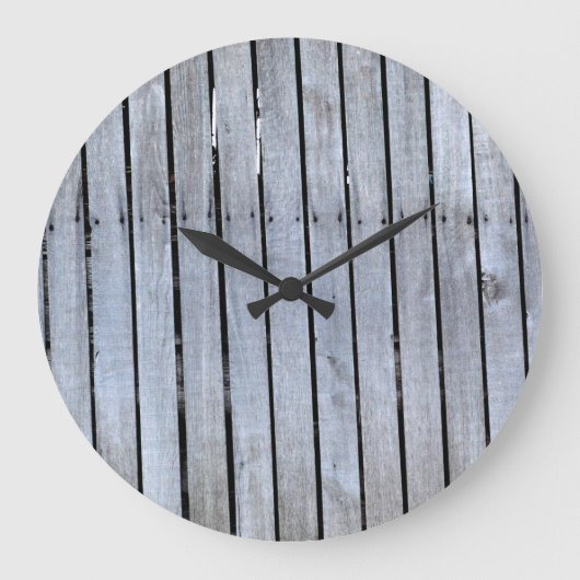 グレーと黒の丸（大）壁時計 ラージ壁時計 (正面)