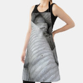 グレーと黒の布のソファ エプロン (インサイチュ)