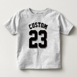グレーと黒の幼児 | スポーツジャージー トドラーTシャツ