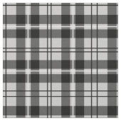 グレーと黒の格子模様 ファブリック (クローズアップ)