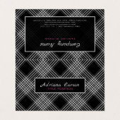 グレーと黒の格子縞 名刺 (外部フラット)