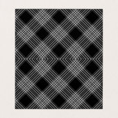 グレーと黒の格子縞 名刺 (内部フラット)