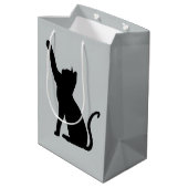 グレーと黒猫 ミディアムペーパーバッグ (裏面アングル)