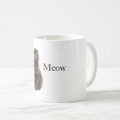 グレーにゃんこ猫 コーヒーマグカップ (正面右)