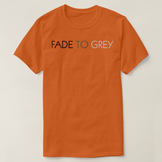 グレーにフェード Tシャツ (デザイン正面)