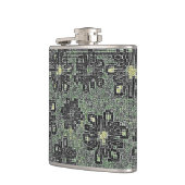 グレーに対する黒いトーン フラスク (左)