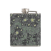 グレーに対する黒いトーン フラスク (裏面)