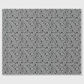 グレーに黒い前髪のプリント ラッピングペーパー (フラット)