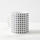グレーのかさねデザイン... コーヒーマグカップ (正面左)