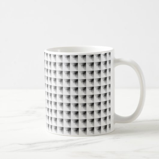 グレーのかさねデザイン... コーヒーマグカップ (右)