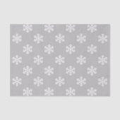 グレーのかすかな雪片 薄葉紙 (正面)