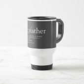 グレーのかっこいい義父の定義 トラベルマグ (正面右)