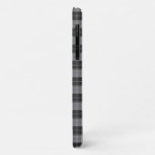 グレーのかんたんタータンチェック柄 Case-Mate iPhoneケース (裏面/左)