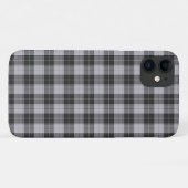 グレーのかんたんタータンチェック柄 Case-Mate iPhoneケース (裏面(横))