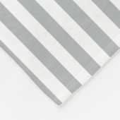 グレーのと名ガーリー前がストライプかわいい黄色い弓 フリースブランケット (角)