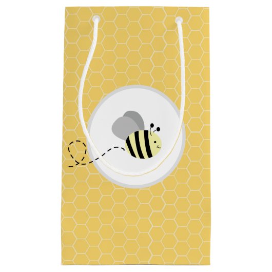 グレーのまわりにハニカム抱き枕 スモールペーパーバッグ (正面)