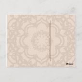 グレーのアラビア馬はがき ポストカード (裏面)