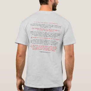 グレーのアリーナ戦士の男 Tシャツ