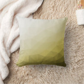 グレーのイエローオンブルメッシュ クールエレガント パターン クッション (ブランケット)